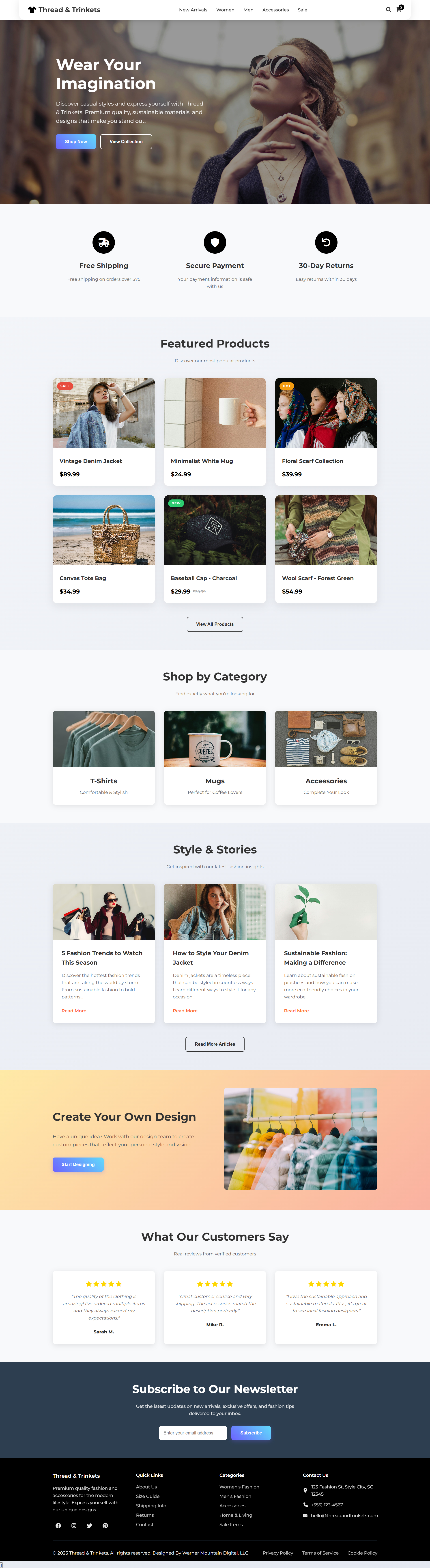 Online Boutique Template
